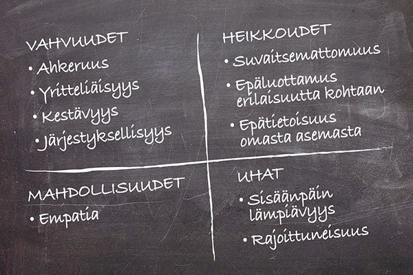 Lars Westerlundin swot-analyysi Pohjanmaasta.